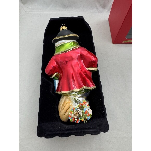 Trimsetter Dillards Pirate Santa Claus Glass Christmas Ornament Parrot Tree - Picture 7 of 9